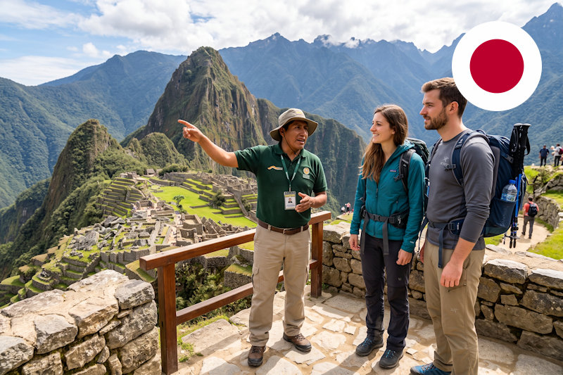 讲日语的马丘比丘导游
